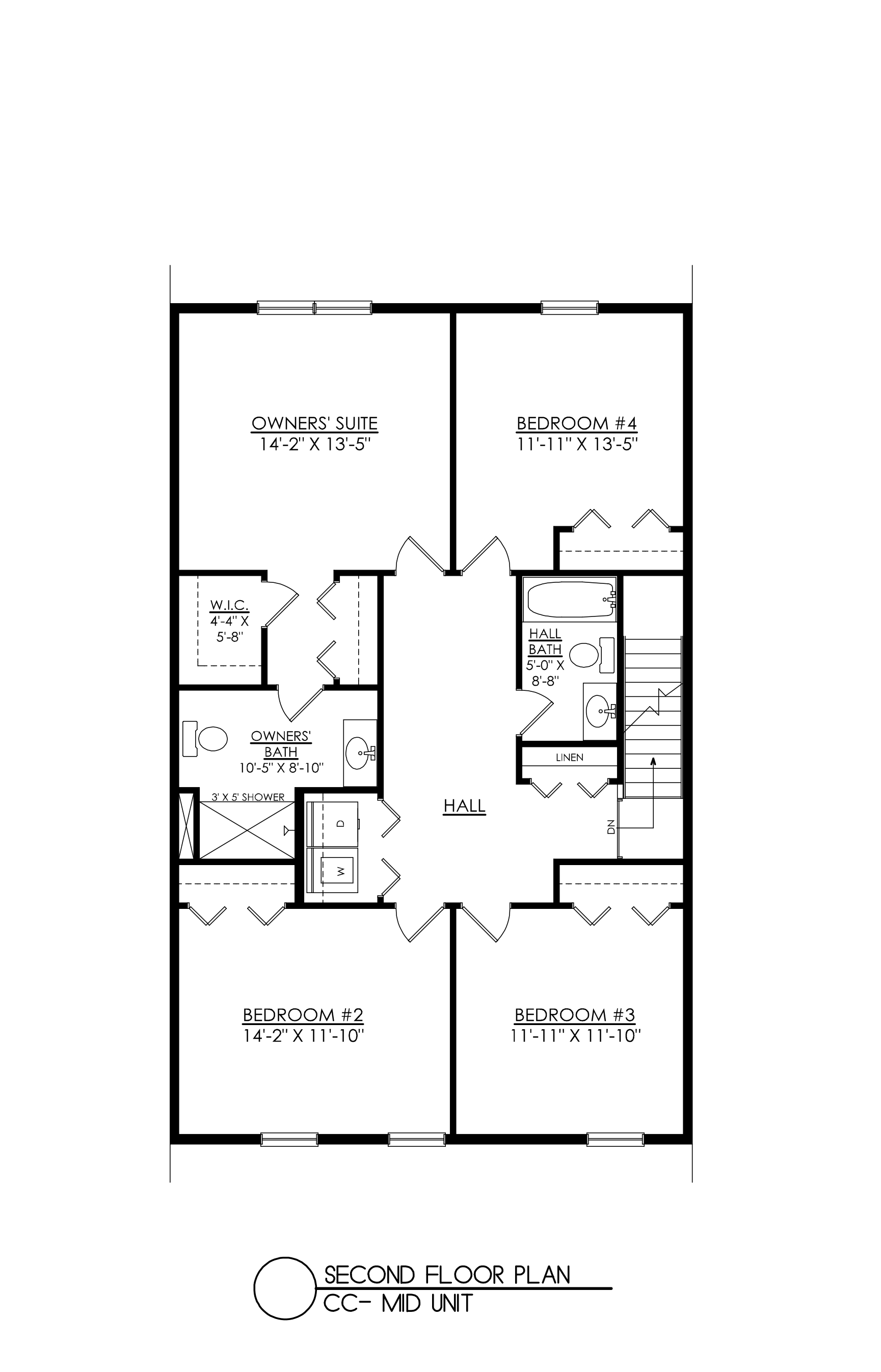 Floor plan of a house, showing rooms and layout with labeled spaces.