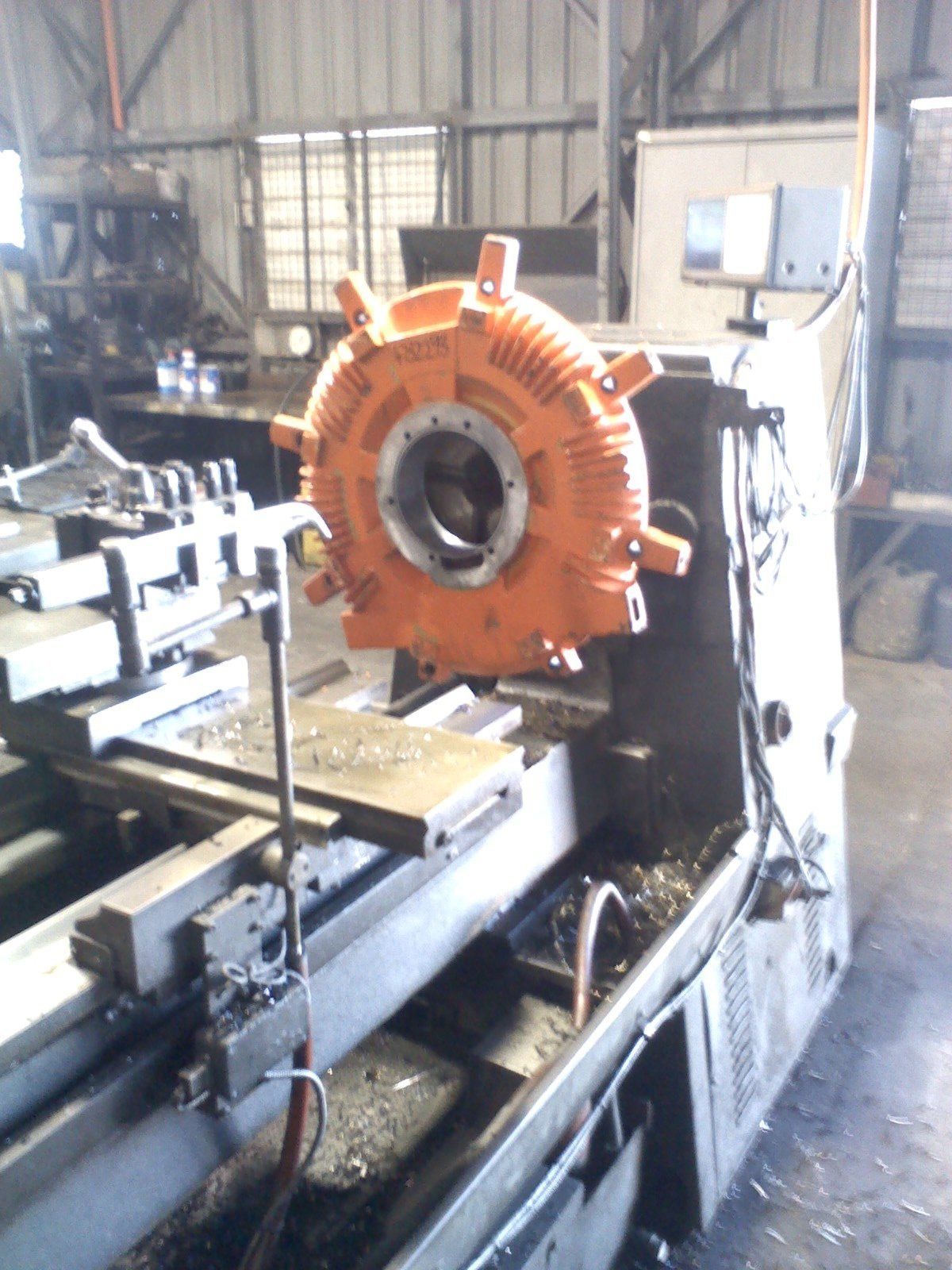 View of installed industrial machine
