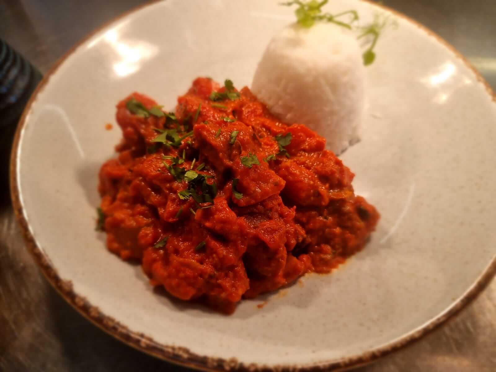 Summer menu with rice