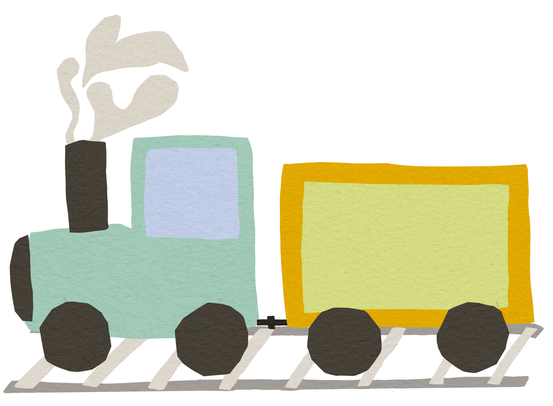 Cut collage graphic of ant on picnic tablecloth (decorative)