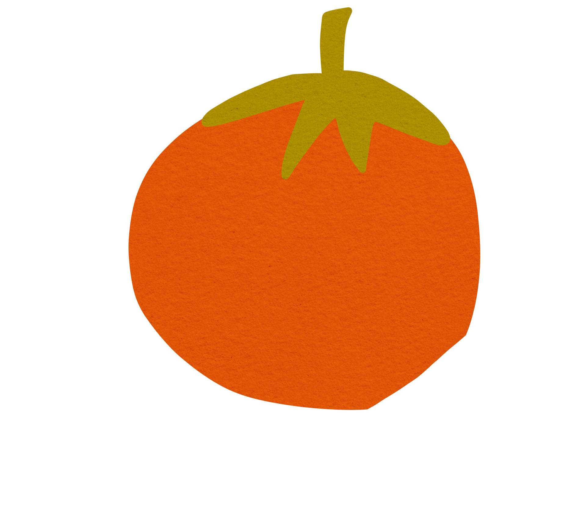 Cut collage graphic of tomato (decorative)