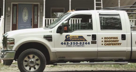 White pickup truck with 