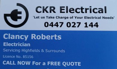 Qualified Electrician — Toowoomba, QLD — Col Finlay Earthmoving and Landscaping