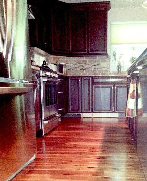 Hardwood Flooring Company — Kitchen with Beautiful Hardwood Flooring in Newark, DE