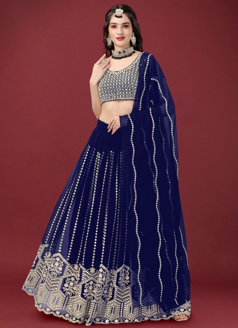 Georgette with embroidery foil work - $105