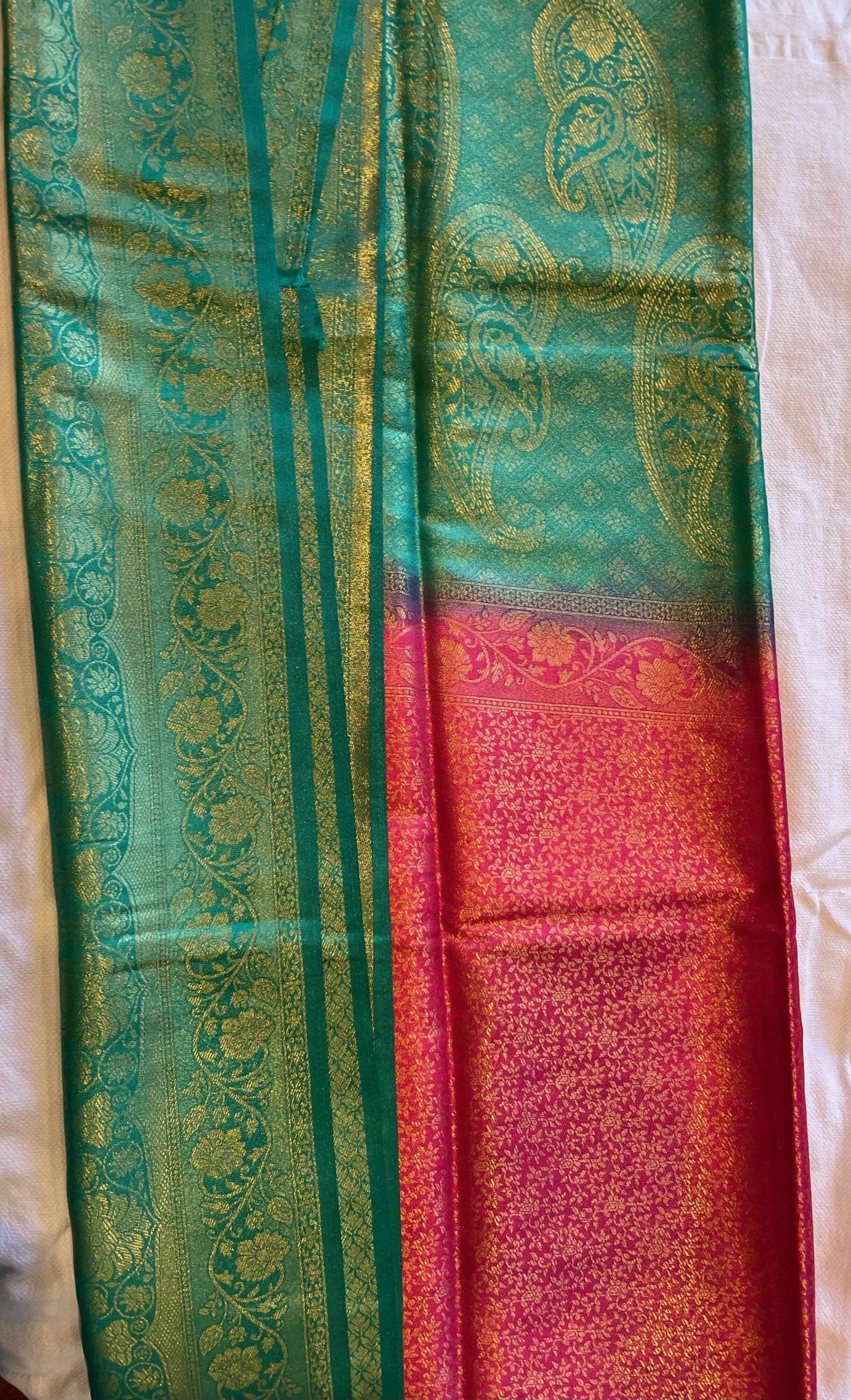 Banarasi softy rich butta designer - $65