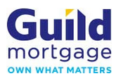 Guild Mortgage logo with blue text and teal tagline “Own What Matters”