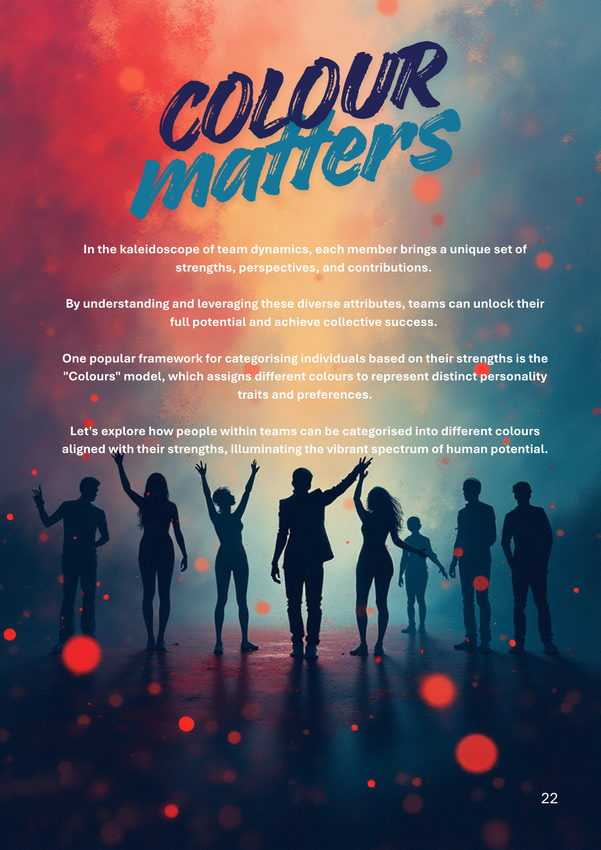 People silhouetted, arms raised, under text 