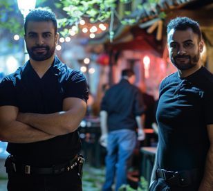 Security outside bar/club