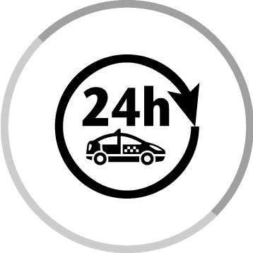 24-hour taxi service