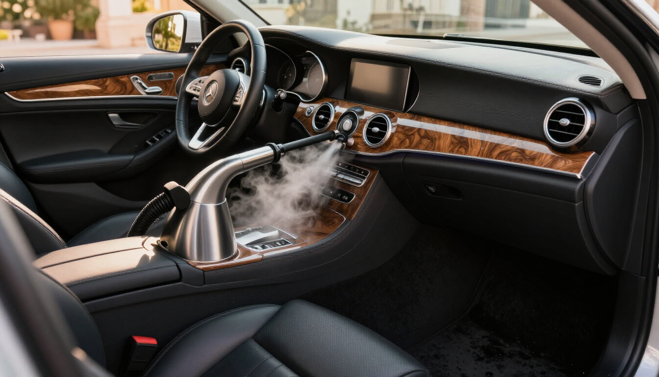 Limpieza de interior de coche en la Costa del Sol
