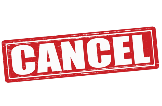 Red, rectangular stamp with white 