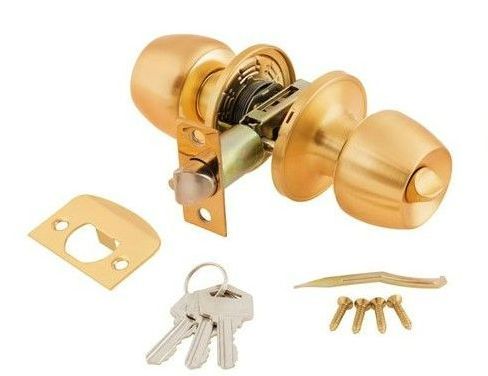 gold locksmith door knob