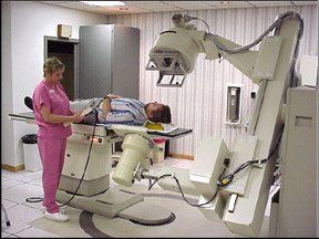 Patient under Machine