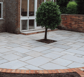 Grey paving stones