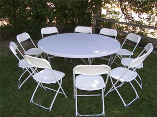 4 Foot Round Table and Chairs