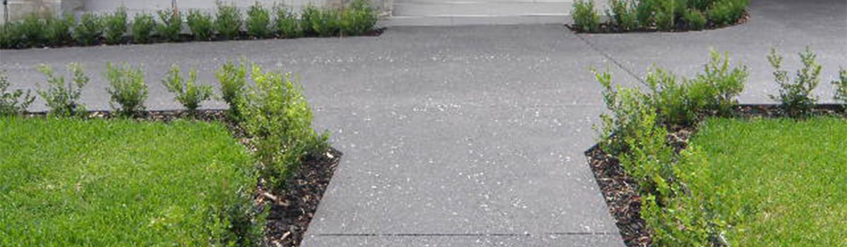 custom geometrical exposed aggregate specialists
