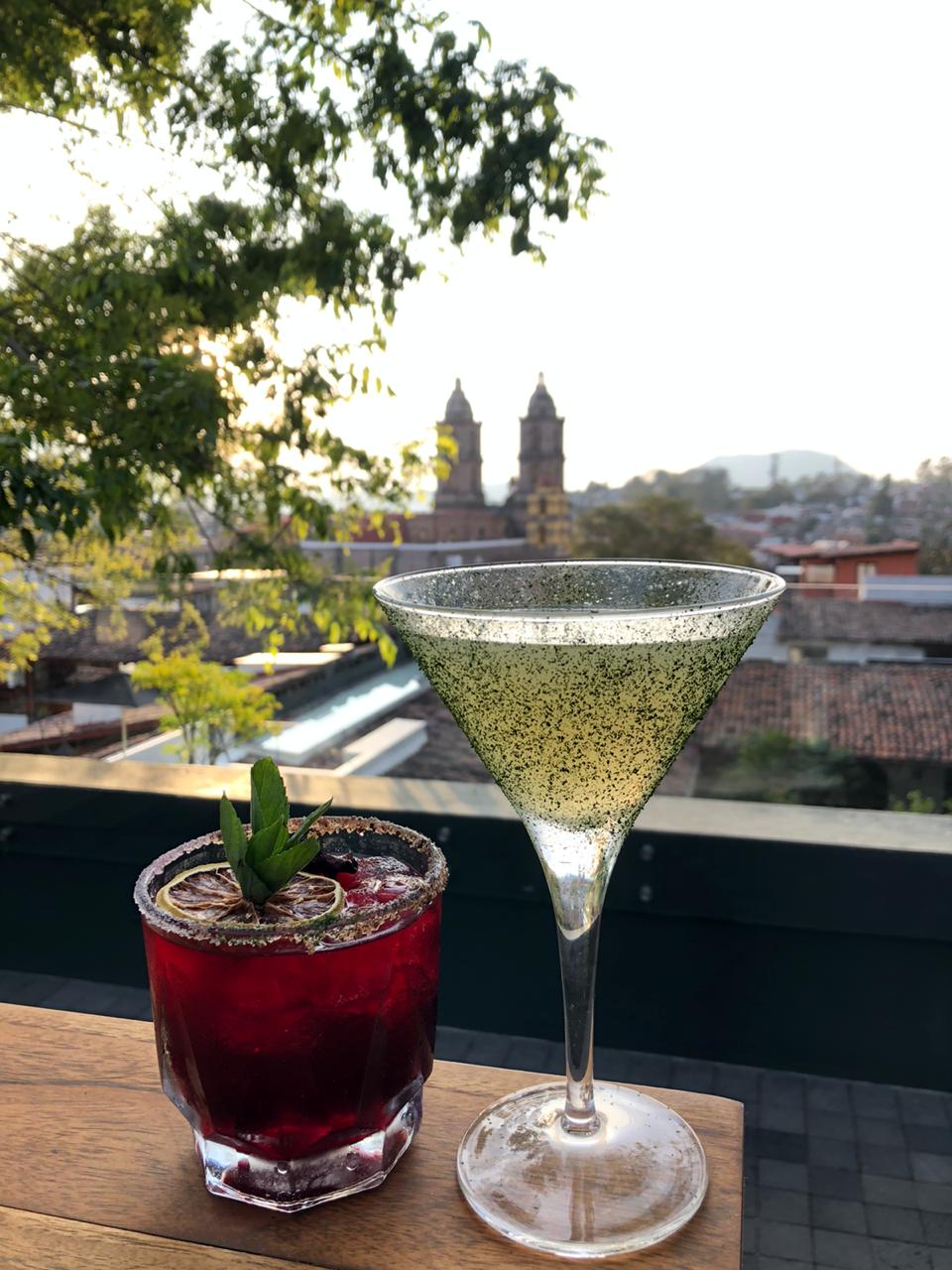 rooftop con vitsa al lago y pueblo de valle de bravo