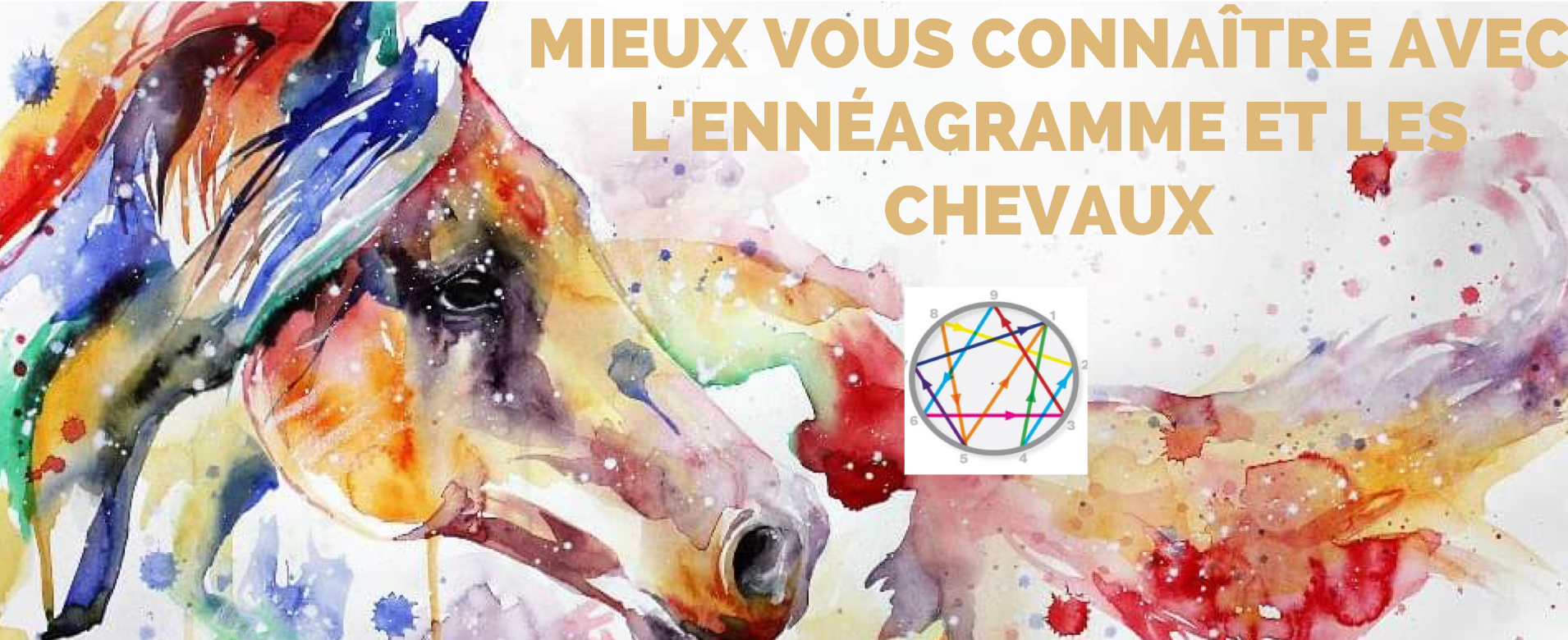 une peinture à l' aquarelle d' un cheval avec les mots mieux vous connaitre avec