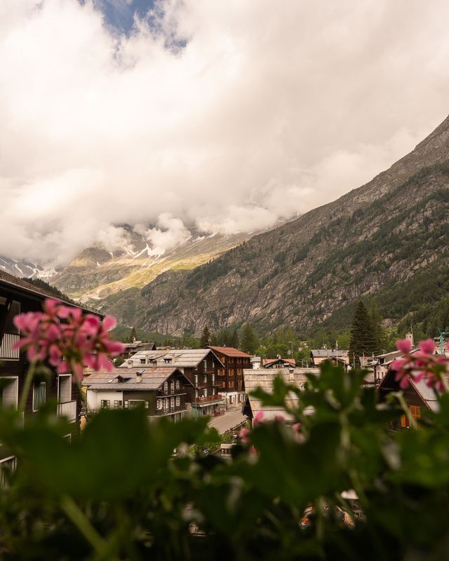 Paesaggio alpino di Macugnaga con il Monte Rosa