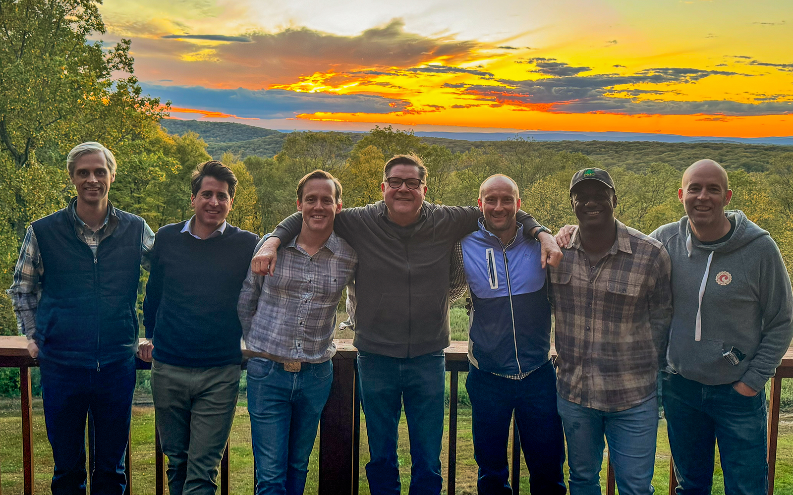 Southfield Partners standing against a sunset