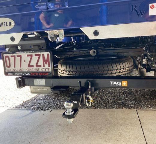 A Blue Truck With a License Plate — Bob Parkes Automotive in Hyde Park, QLD