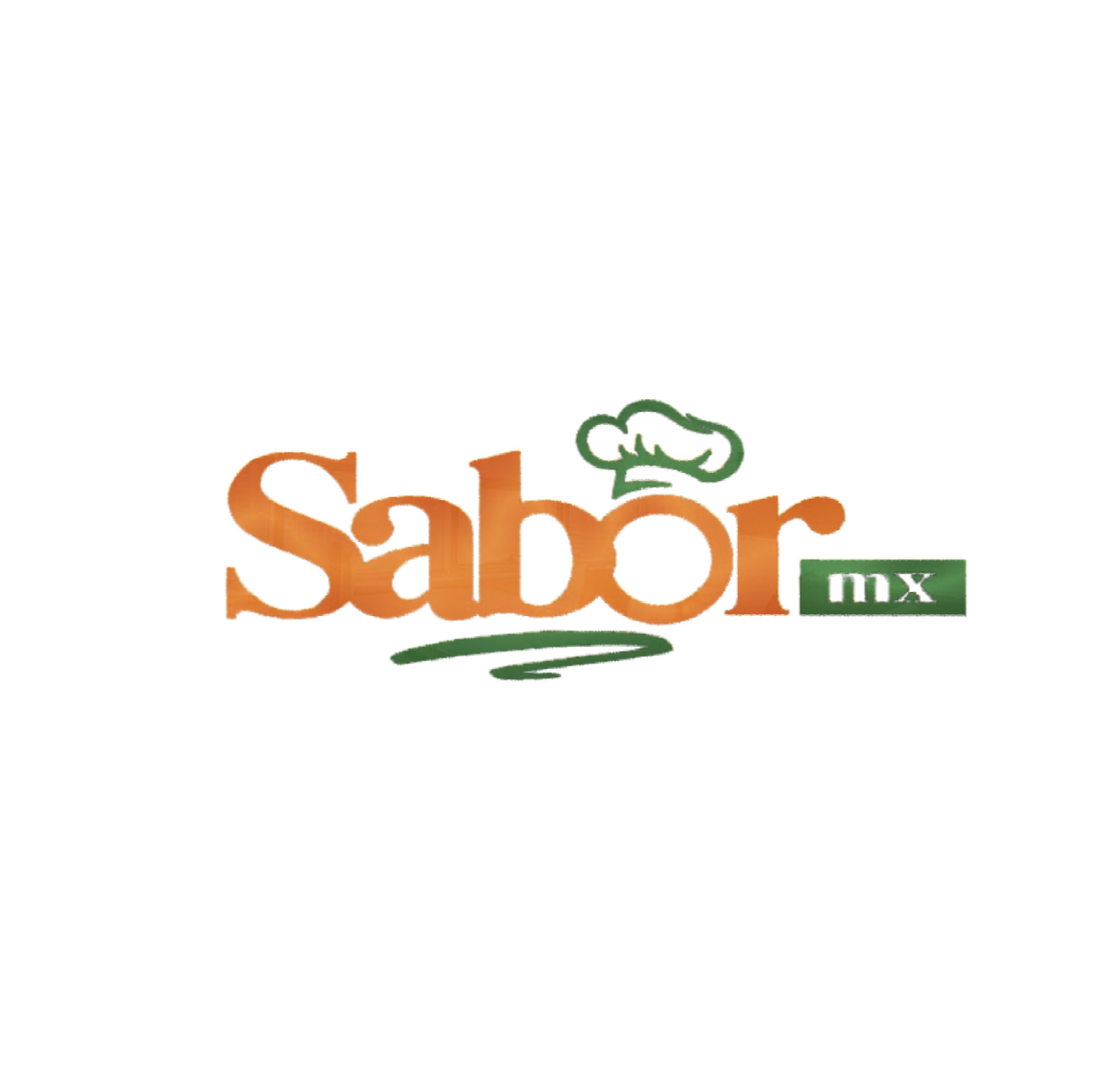 A logo for sabor mix with a chef 's hat
