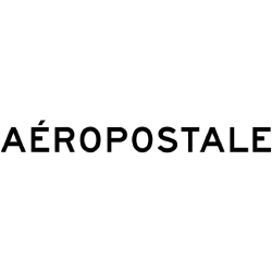 The aeropostale logo is black and white on a white background.