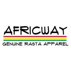 The logo for africaway genuine rasta apparel