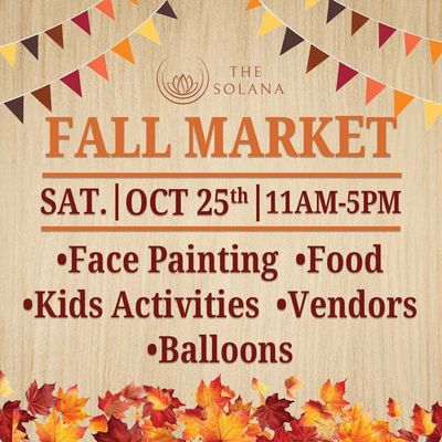 fall market at the shoppest at solana