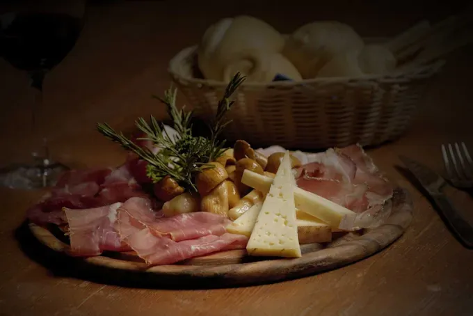 antipasti Trattoria del gallo Rovato Villa Antonella lago di Iseo