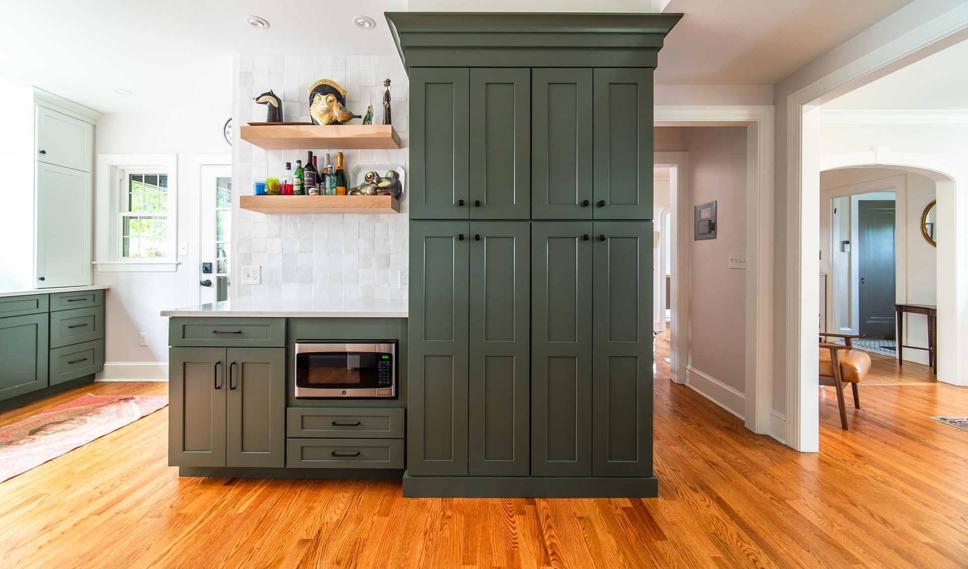 Modern Kitchen with Cabinets — Marlborough, CT — Kitchen Living