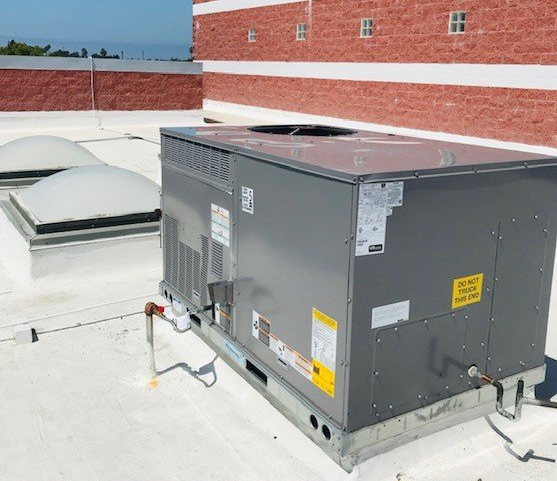 Repair Of The Outdoor Unit Air Conditioner — Huntington Beach, CA — Amm Air Conditioning & Heating