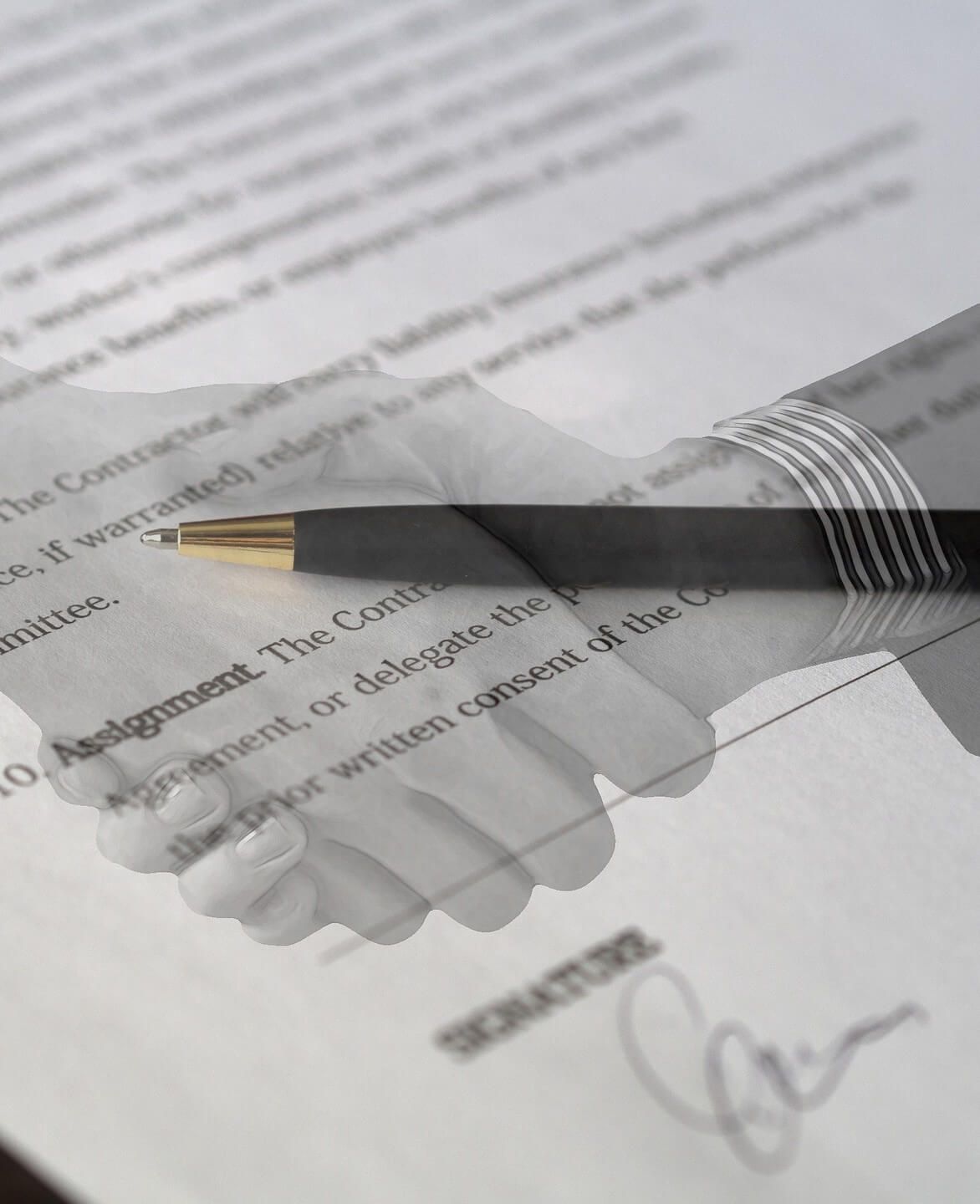 advance directives pen legal document hands shaking