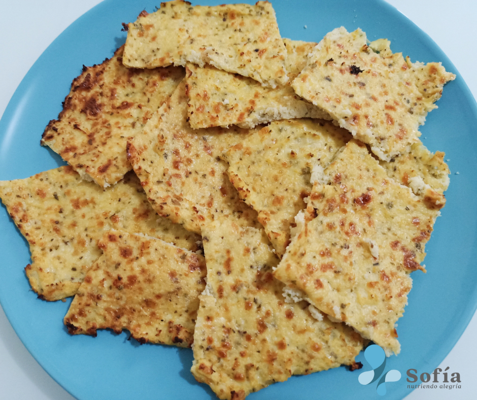 Tortitas de coliflor y queso