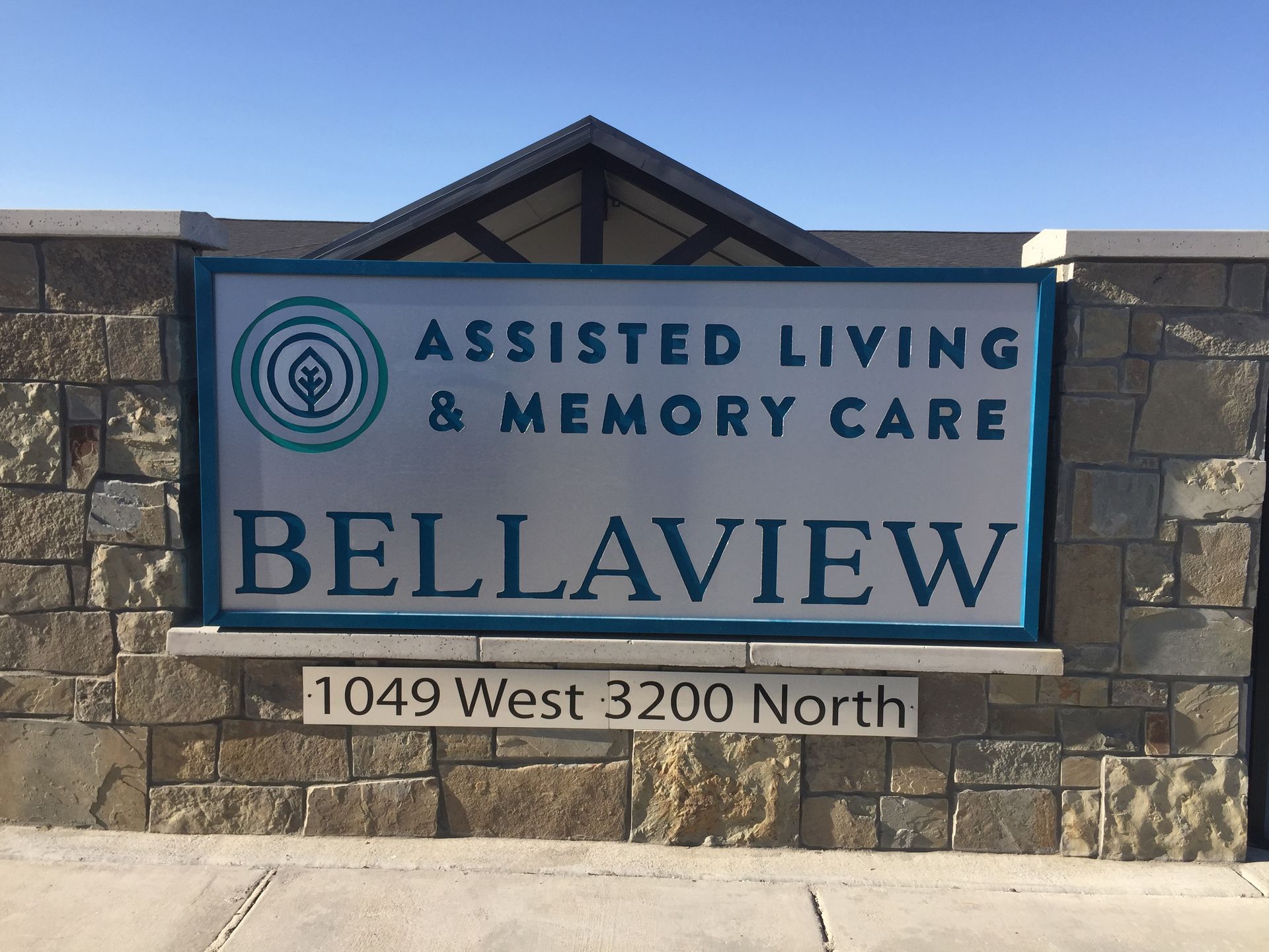 A sign for assisted living and memory care bellaview A sign for assisted living and memory care bellaview