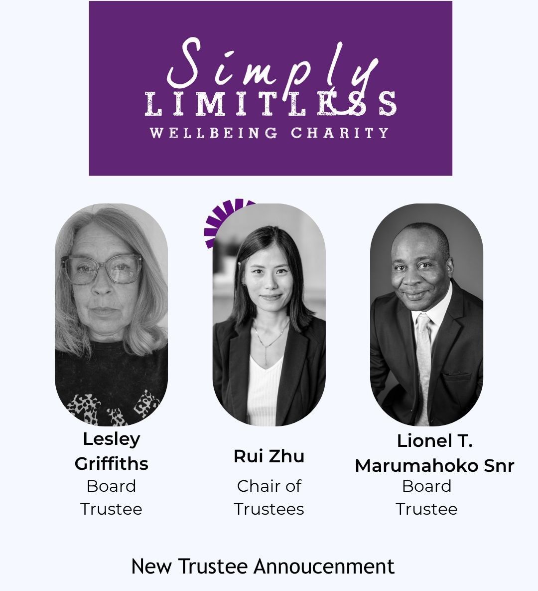 Simply limitless wellbeing charity has a new trustee announcement