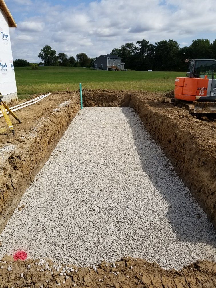 Sand and Gravel Drainage System — Cedar Rapids Metro Area — McBurney Septic Service