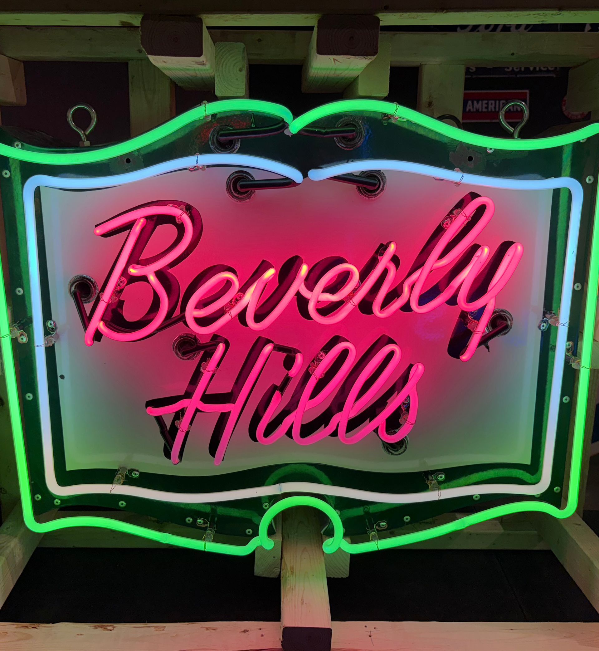 Neon sign reading 
