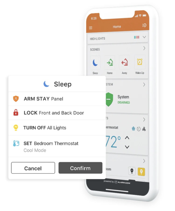 A smart phone with a screen that says sleep on it