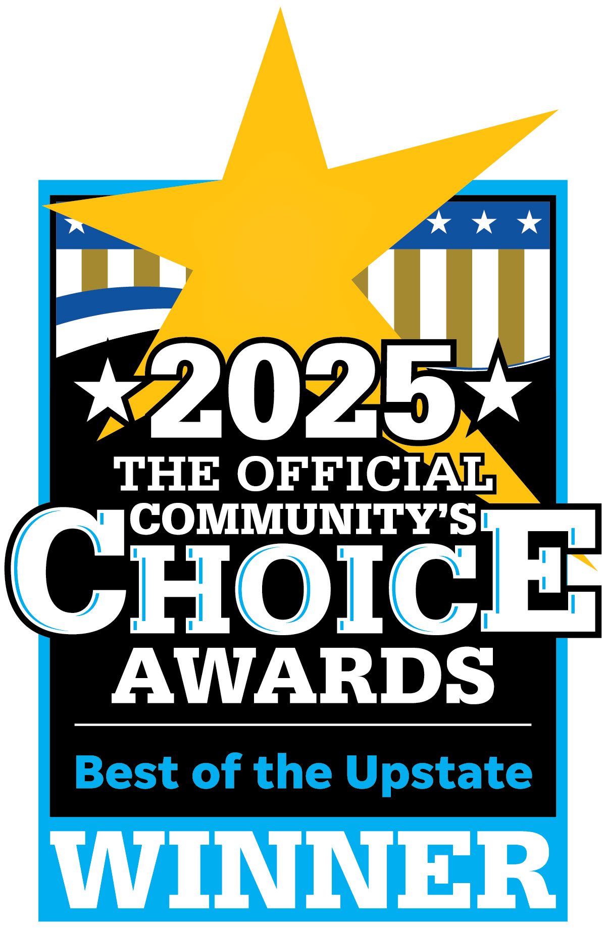 The official community 's choice awards best of the upstate logo
