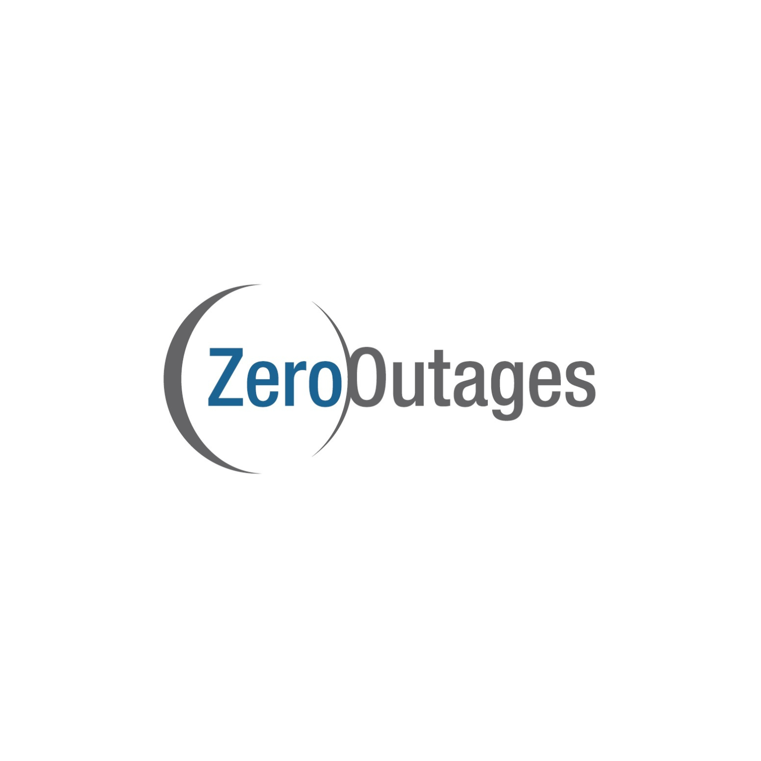 Logo for Zero Outages with a blue