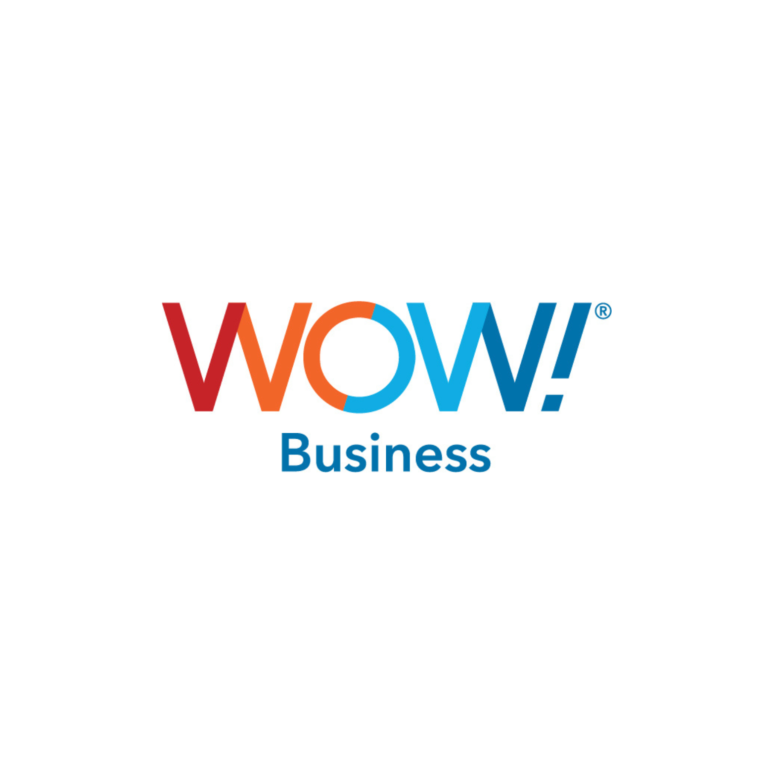 Logo for WOW! Business, with the word
