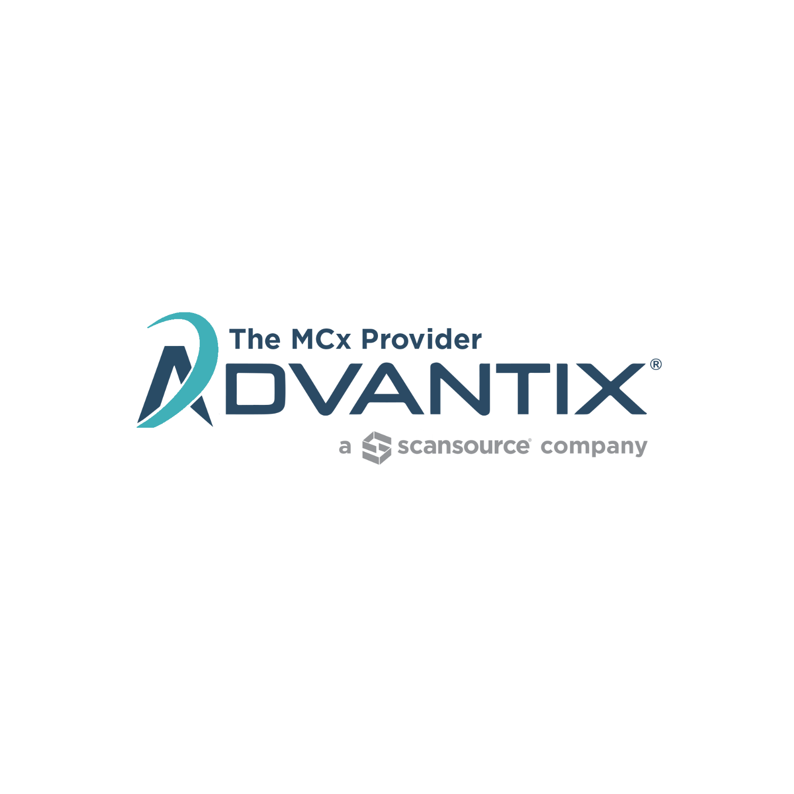 Logo of Advantix, a company. The logo is blue and gray with the company's name