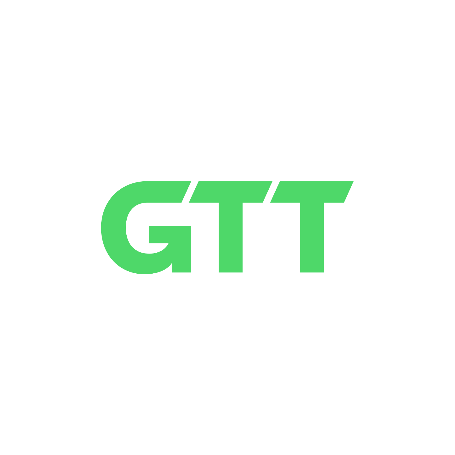 Green GTT logo on a white background.