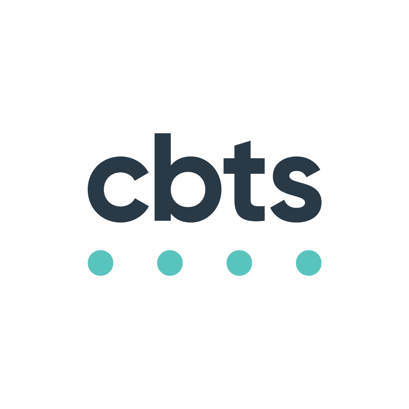 Logo with dark blue text