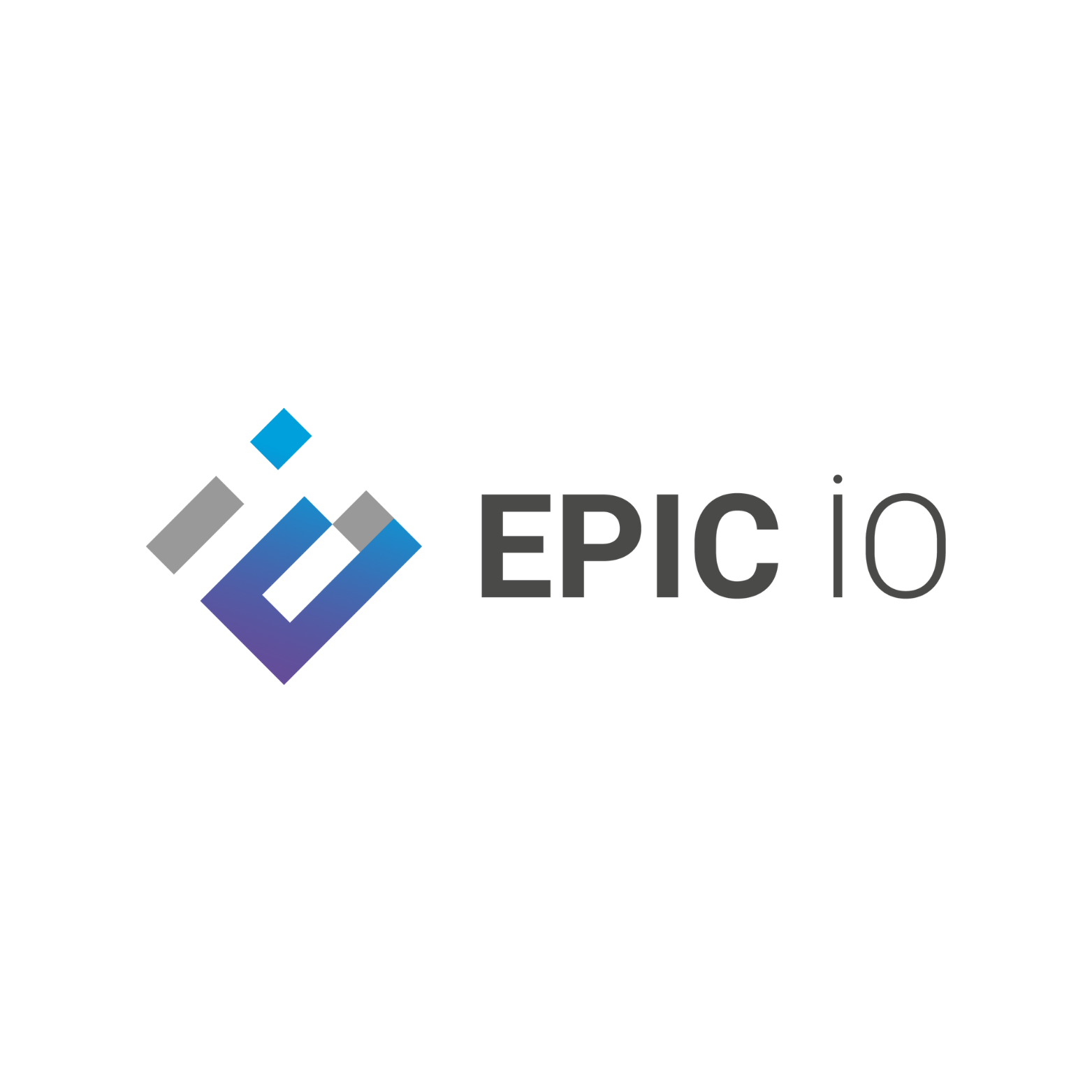 Logo for EPIC io: A stylized