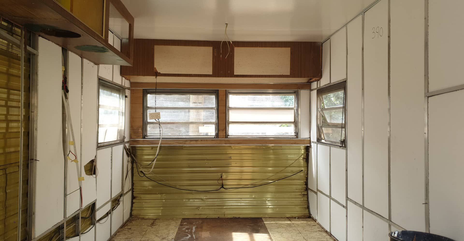 An Interior of A Dilapidated Camper — Revive Caravan Repairs in Kippa-Ring, QLD