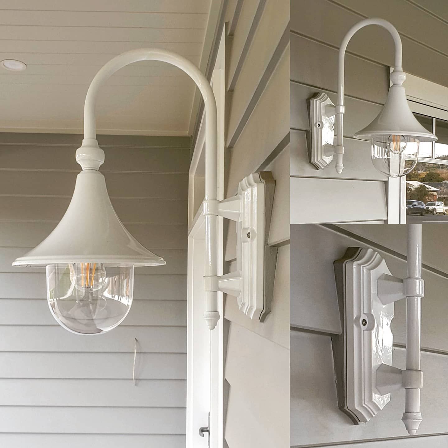Elegantly Designed White Lamp Mounted on Wall — Electrician In Wagga Wagga, NSW