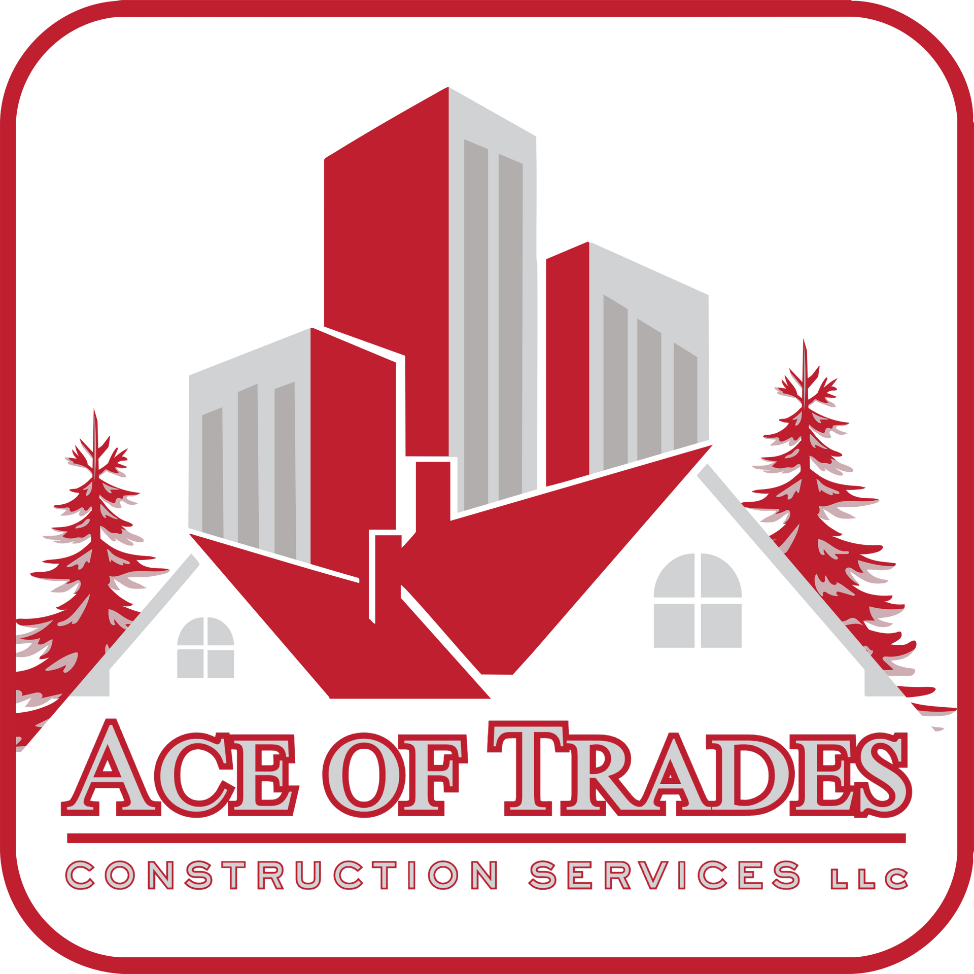 A family is posing for a picture in front of a wooden door.